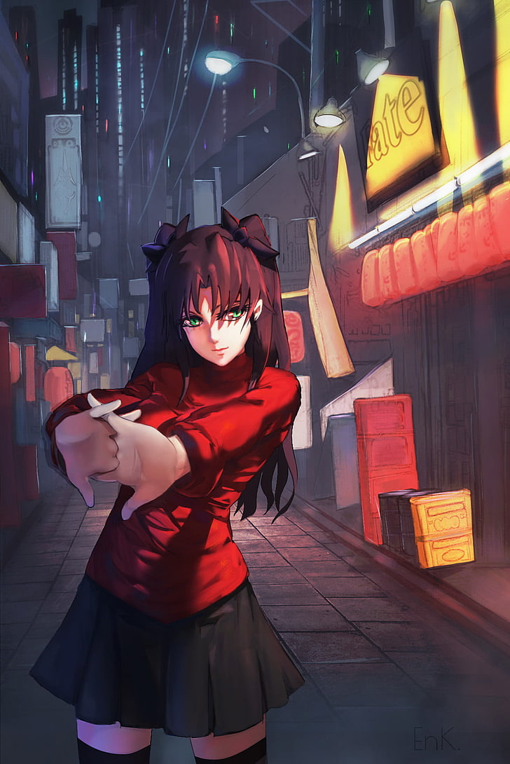 728x1090 HD Wallpaper: Fate Series, Fate Stay Night: Unlimited Blade Works, Anime Girls