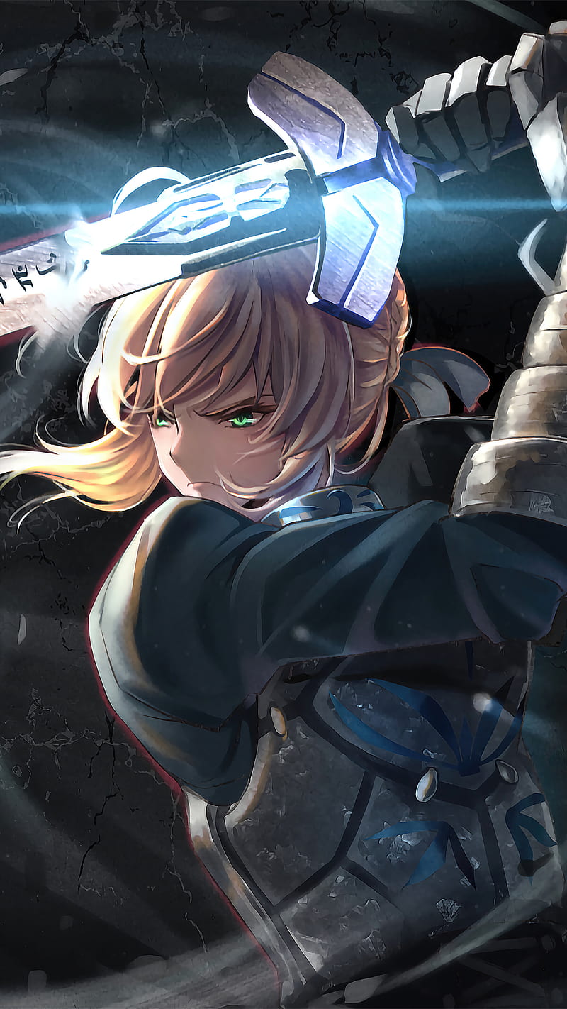 800x1422 Saber Artoria, anime, fate grand order, fate stay night, girl, manga, sword, HD phone wallpaper