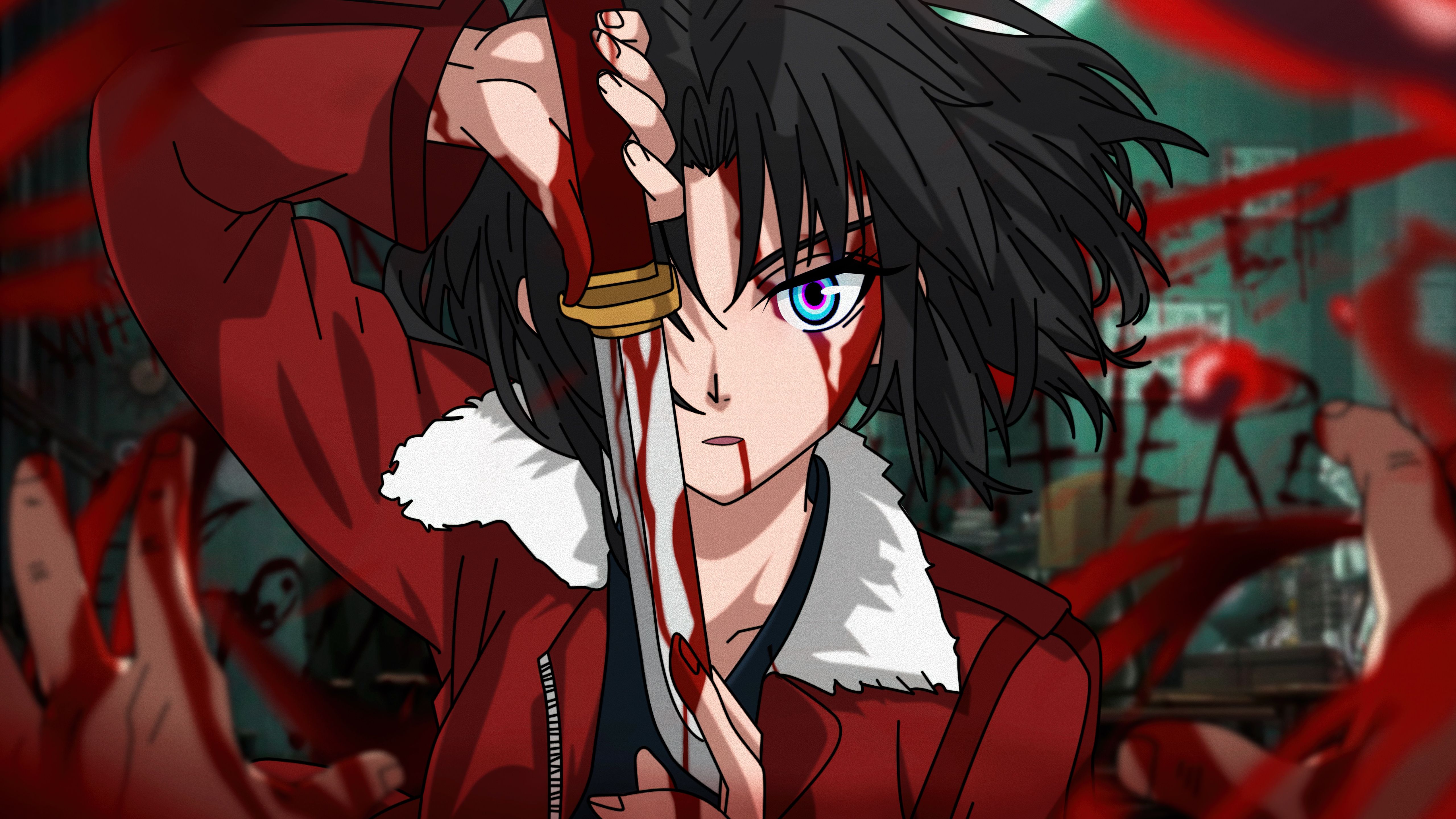 5120x2880 Shiki Ryougi Wallpaper 4K, Kara no Kyoukai, Fate Stay night