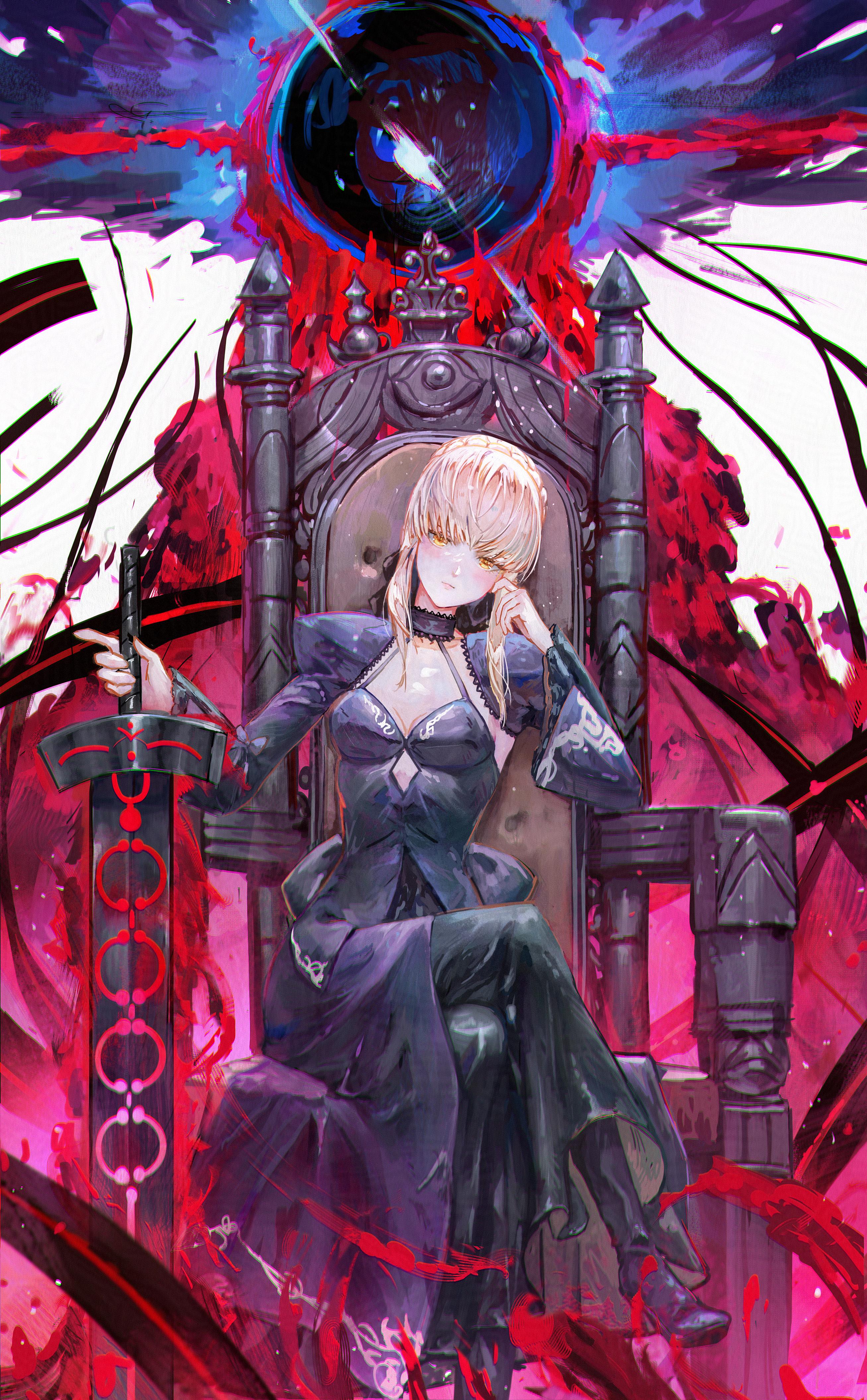 2614x4222 Saber Alter fanart