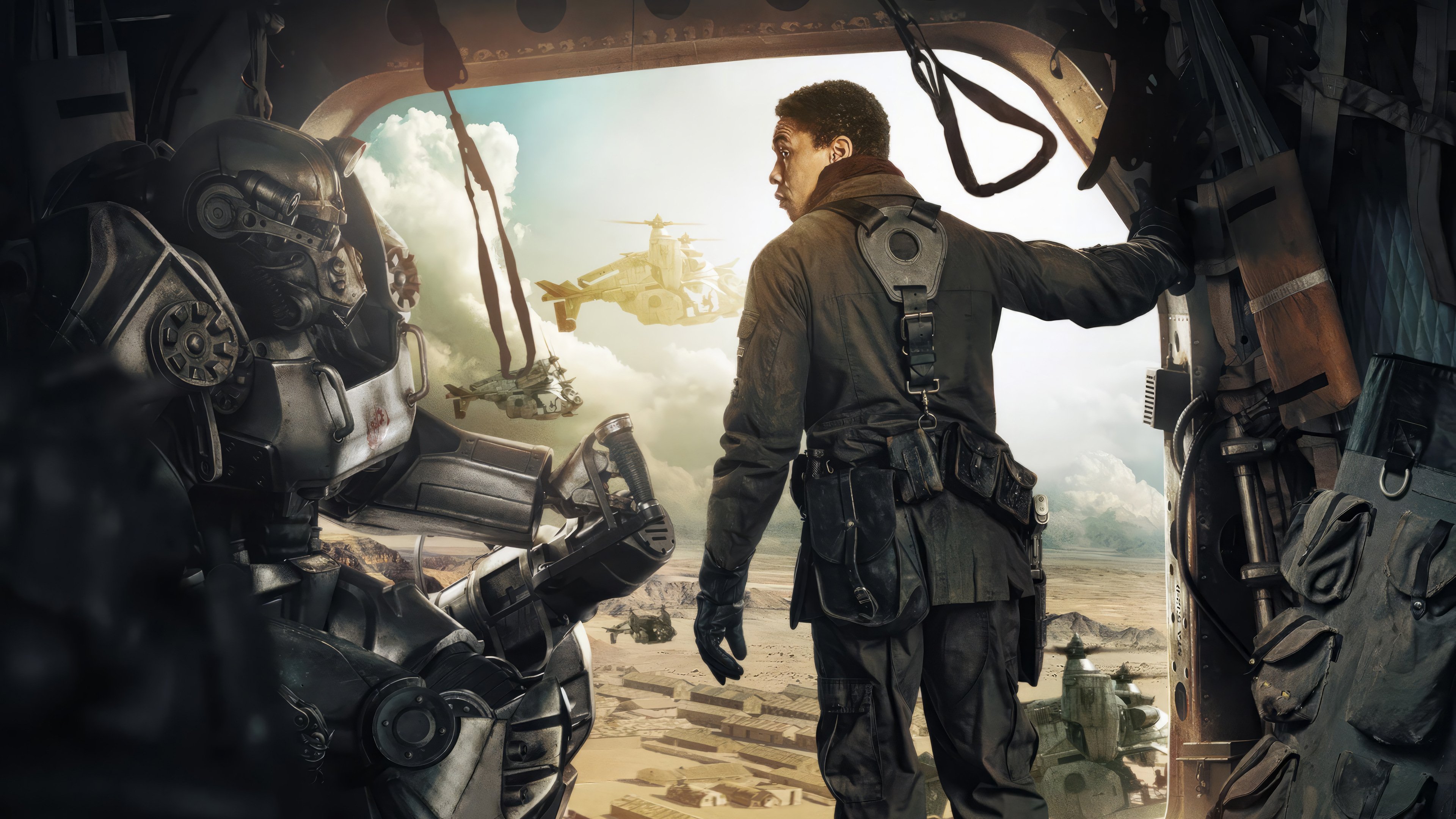 3840x2160 Futuristic Fallout TV Show Scene Wallpaper