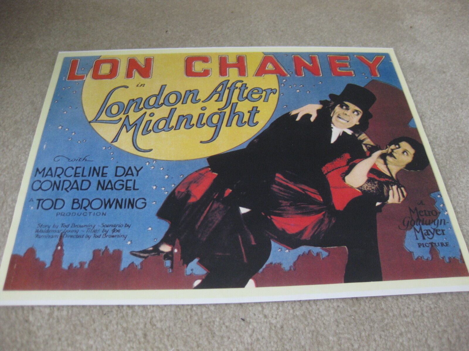 1600x1200 London After Midnight 11x14 Photo Picture Lobby Card Promo 1927 Movie Lon Chaney
