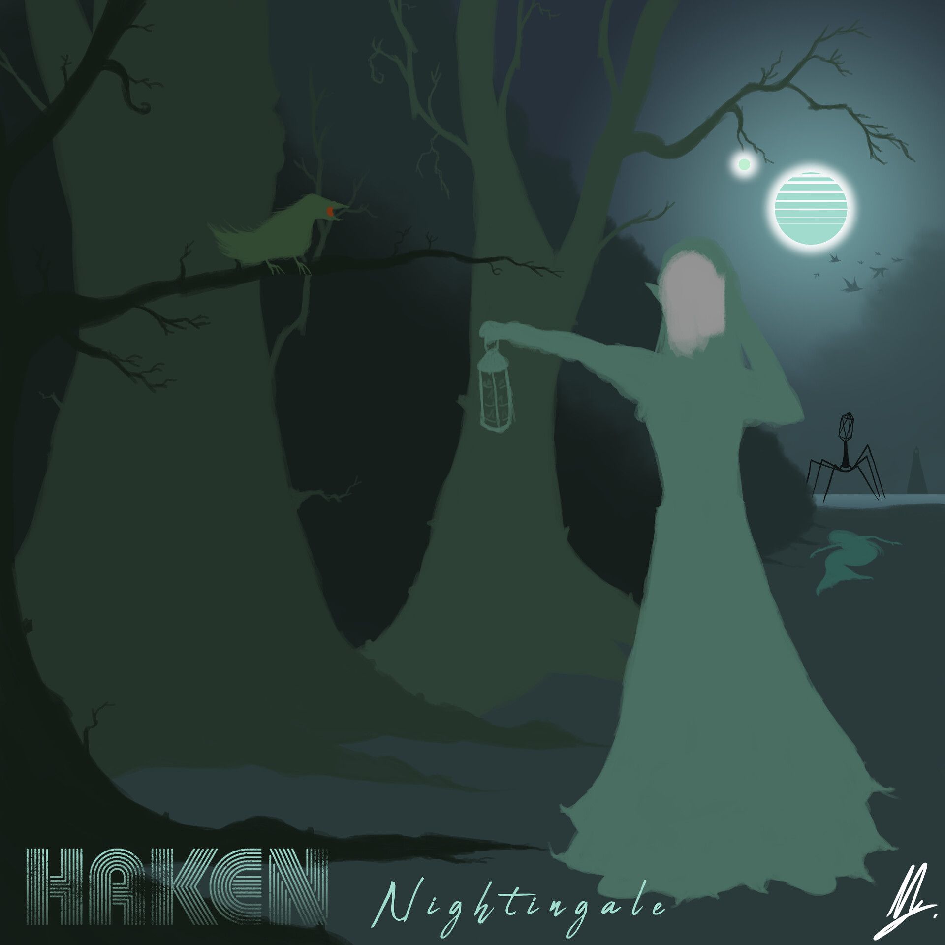1920x1920 Haken Nightingale Single Artwork Contest