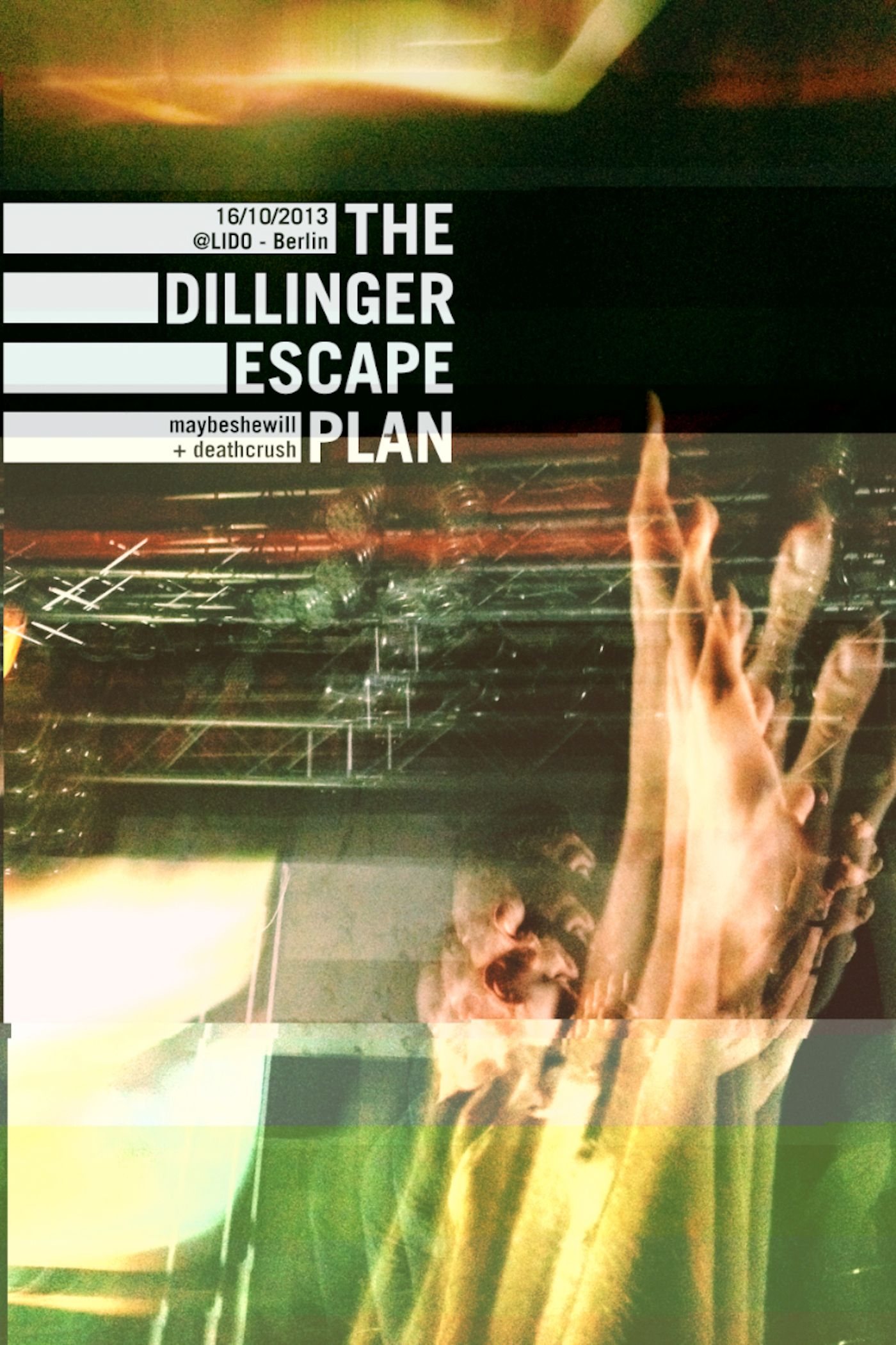 1400x2100 the Dillinger Escape Plan live in Berlin 2013 - Behance
