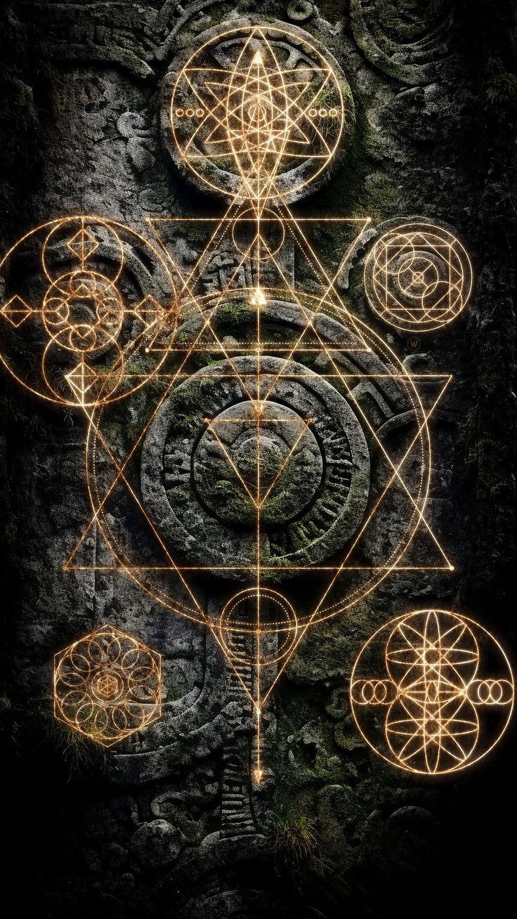 736x1308 free wallpaper 4K symbols, alchemy, mandala, geometry for mobile and desktop