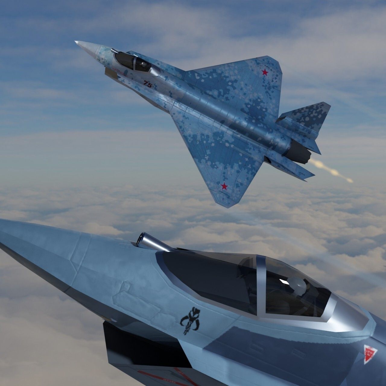 1280x1280 Sukhoi SU 75 Checkmate