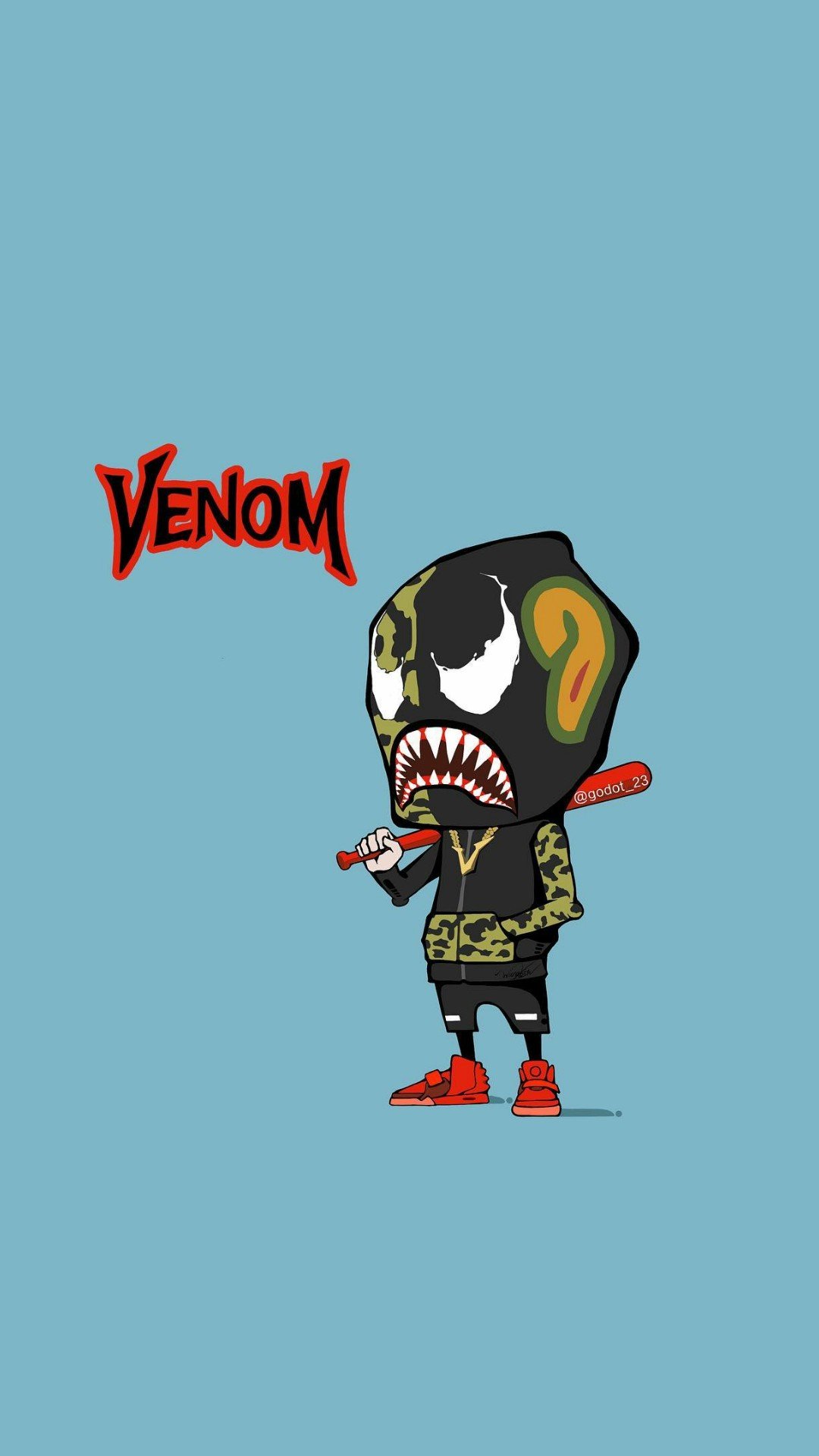 1080x1920 Wallpaper Cartoon, Bape, Backpack, Bag, Bumbag, Background Free Image