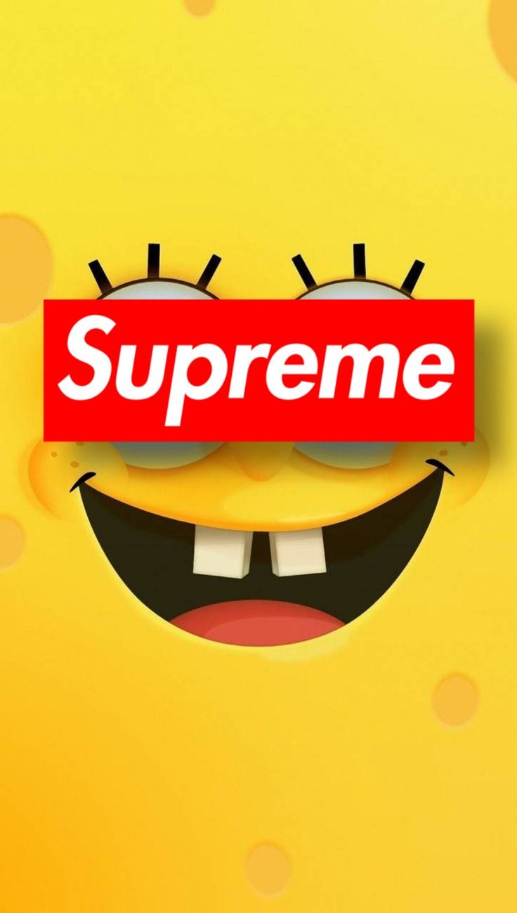 736x1299 Supreme SpongeBob Wallpaper 〽️