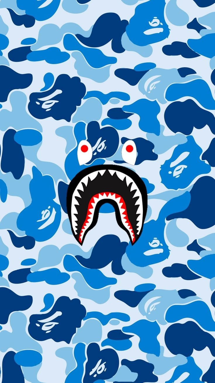 736x1308 Bape Shark Wallpaper
