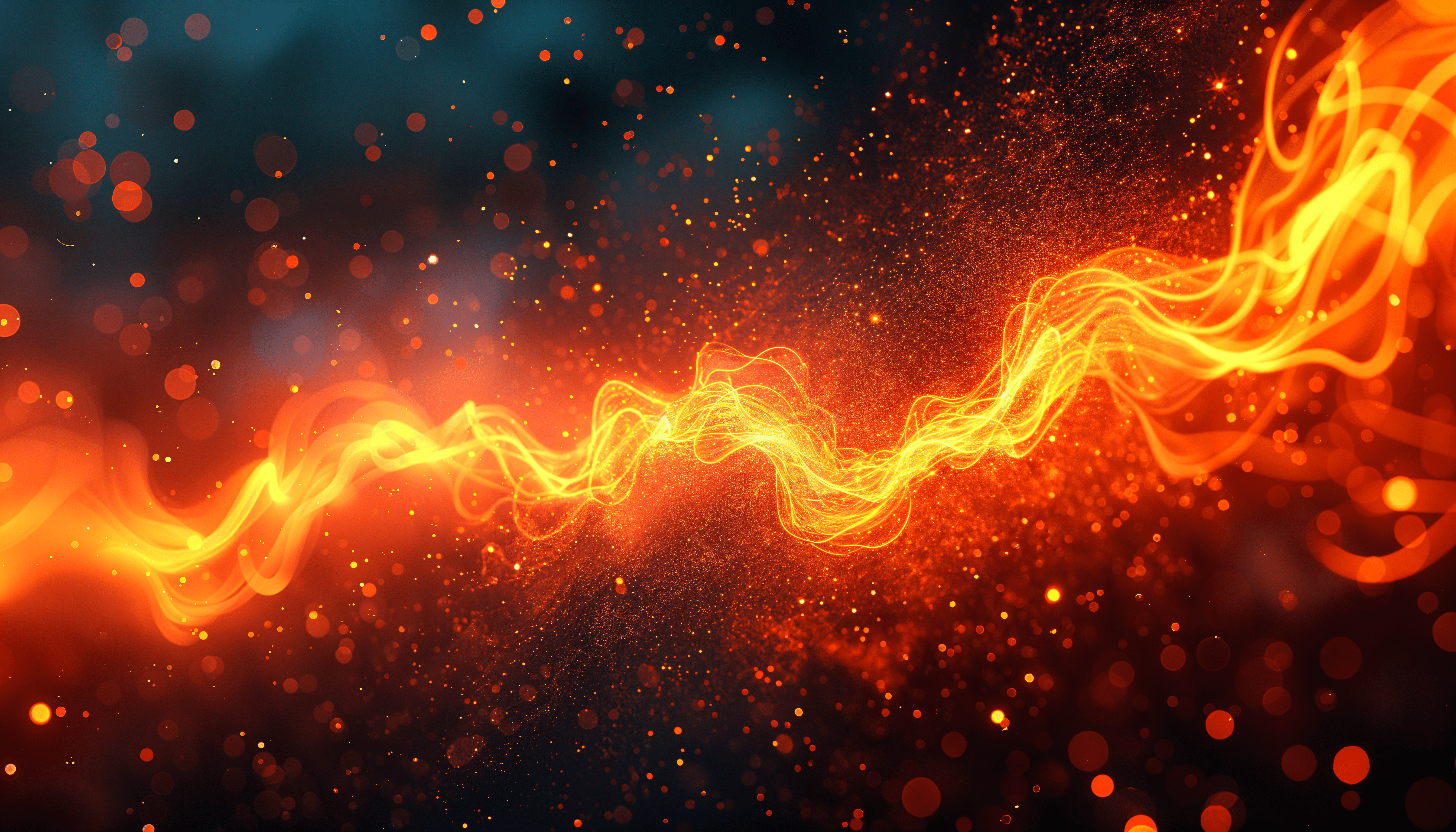 5376x3072 Vibrant Flames: 4K Ultra HD Wallpaper