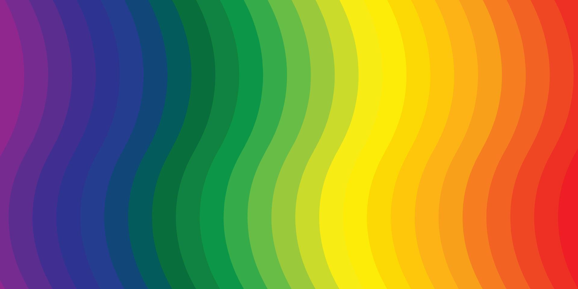 1920x960 Pride Background with LGBTQ Inclusive Pride Flag Colours. Rainbow Stripes Wallpaper for LGBT Pride Month. Illustration