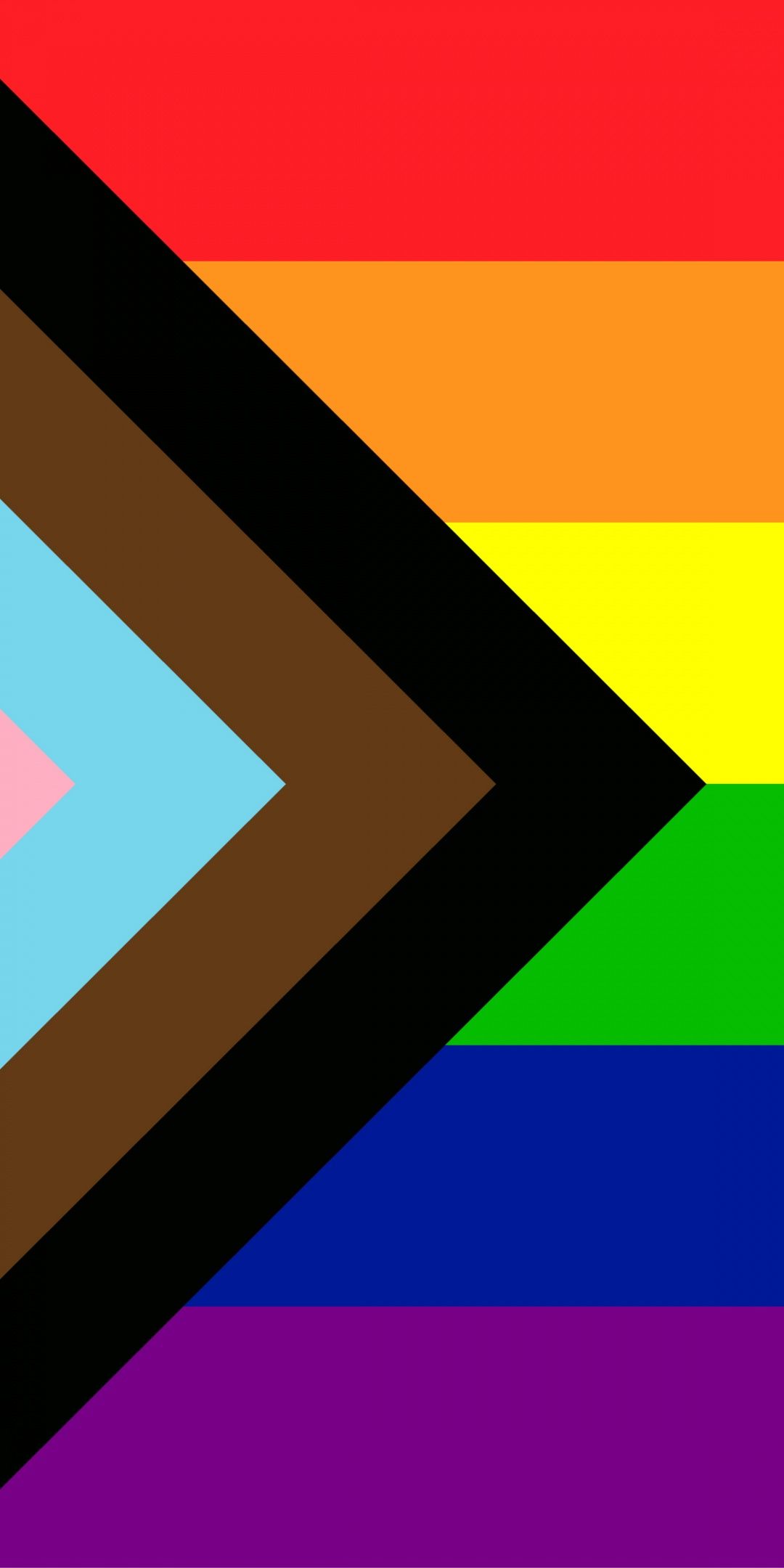 1080x2160 Pride flag Wallpaper 4K, Minimalist, LGBTQ, Rainbow