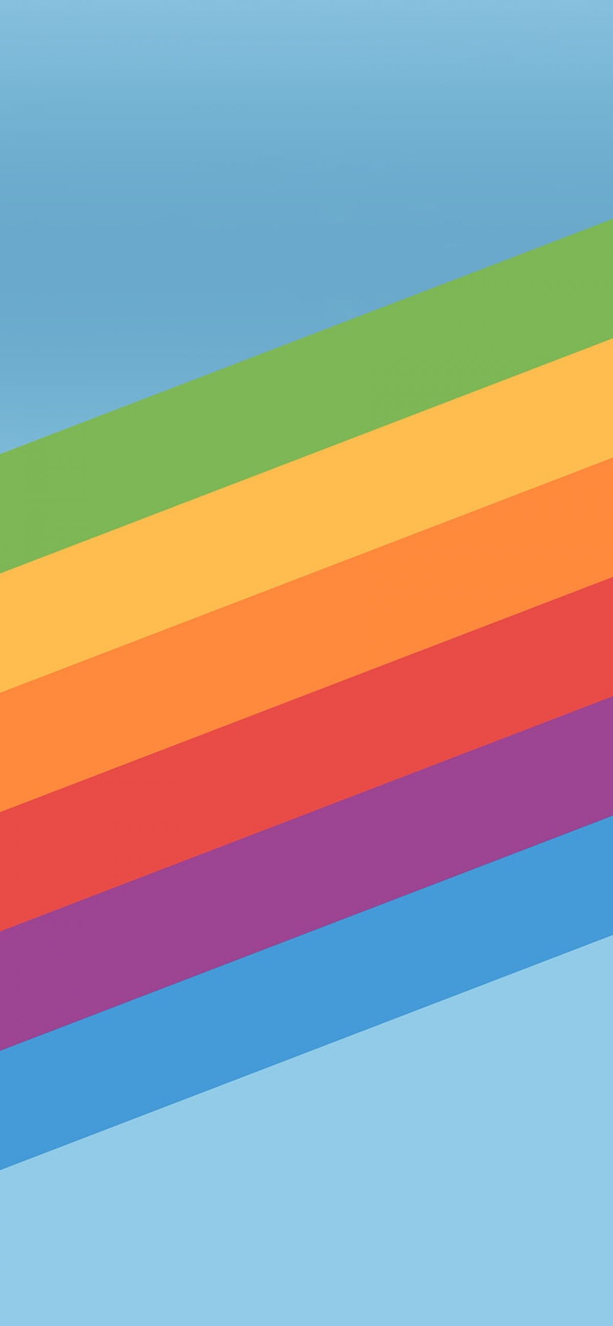 1200x2596 Gay Pride Baby Blue Rainbow