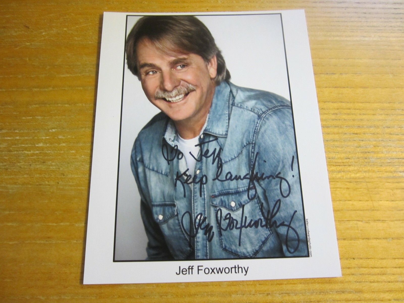 1600x1200 Jeff Foxworthy Actor Comedian Autographed 8X10 Photo Blue Collar Comedy Tour