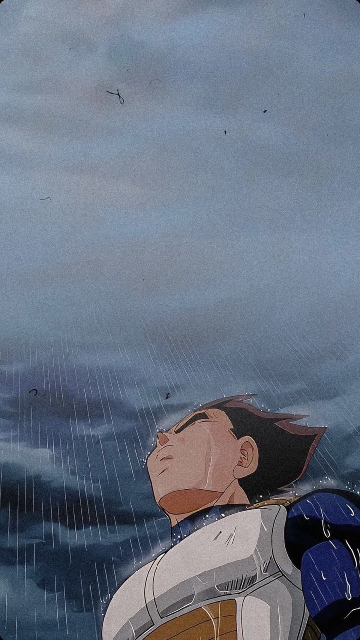 736x1308 Vegeta llorando en la lluvia. Vegeta bajo la lluvia, Manga de kamisama hajimemashita, Fotos de fantasmas reales