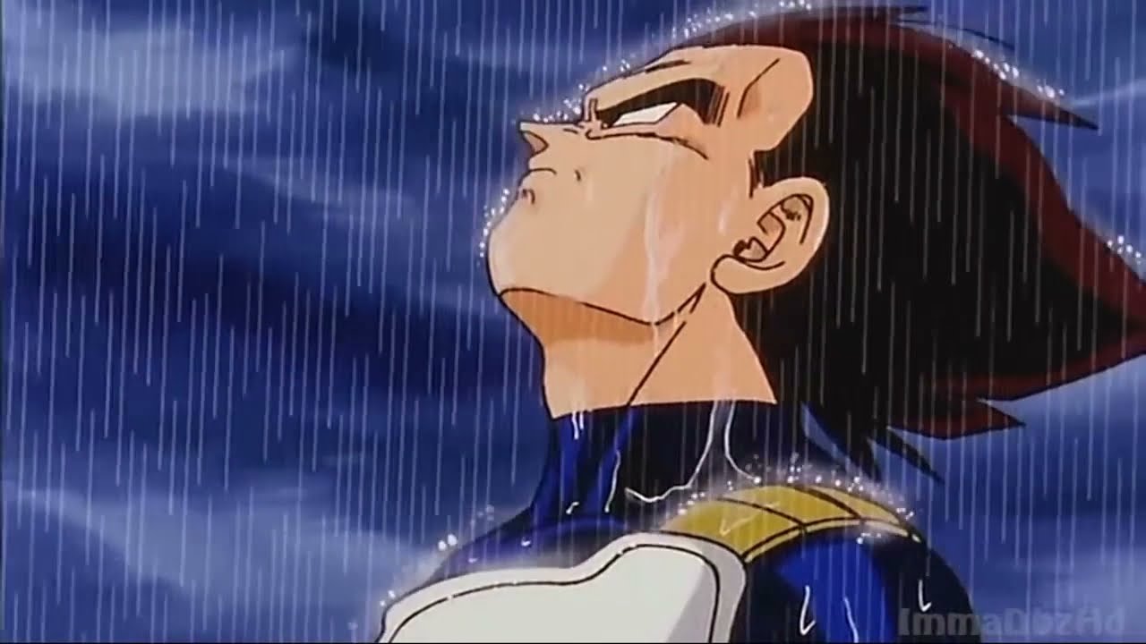 1280x720 Vegeta In The Rain Wallpaper
