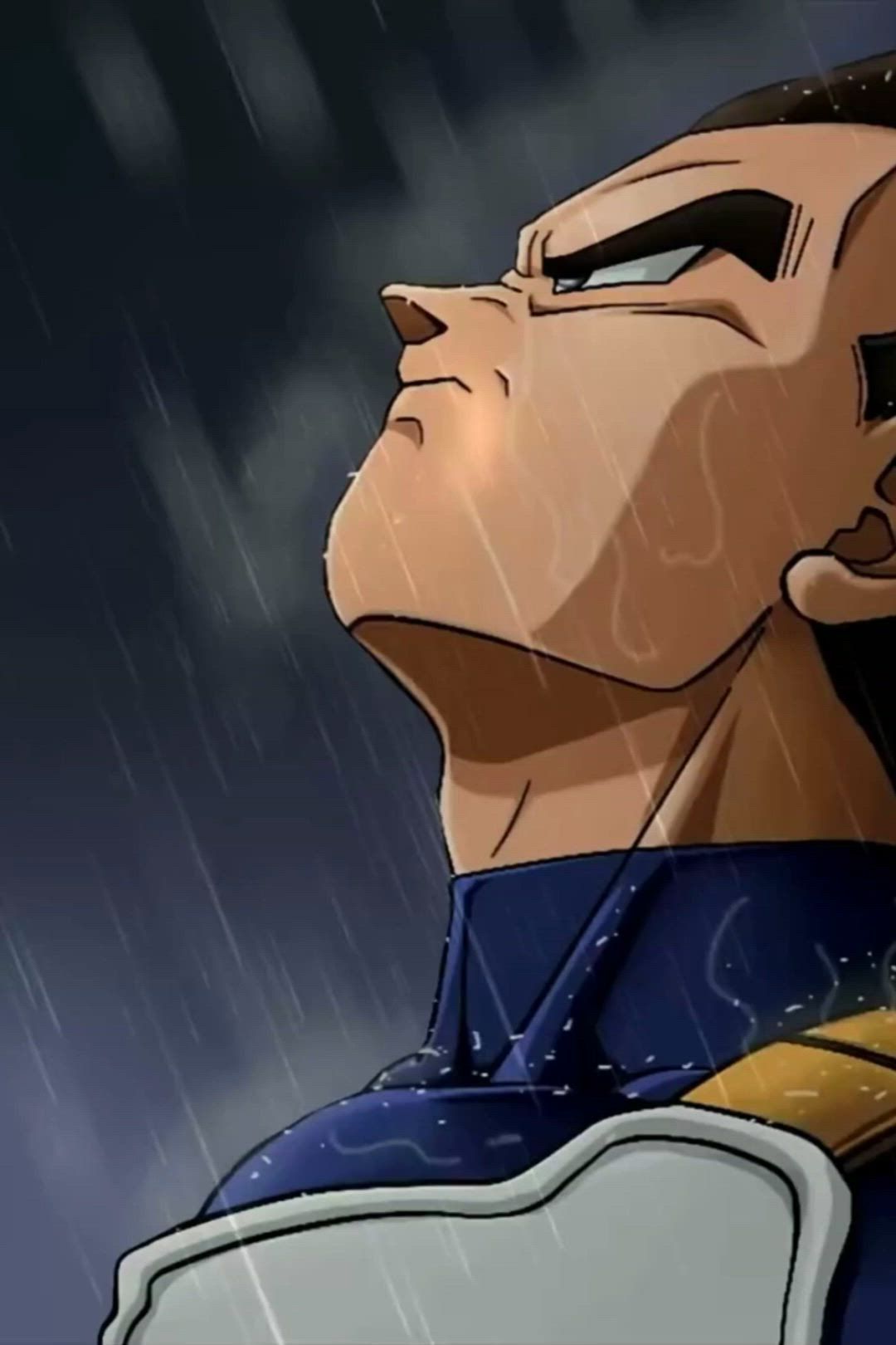 1080x1620 Anime Vegeta Under The Rain Dragon Ball Live Wallpaper