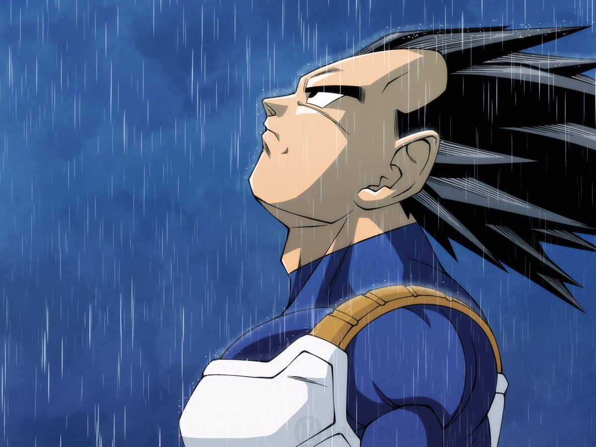 1200x900 Vegeta in the rain. #dbredraw #dragonball #dragonballz #dragonballsuper #dragonballgt #saiyan #supersaiyan