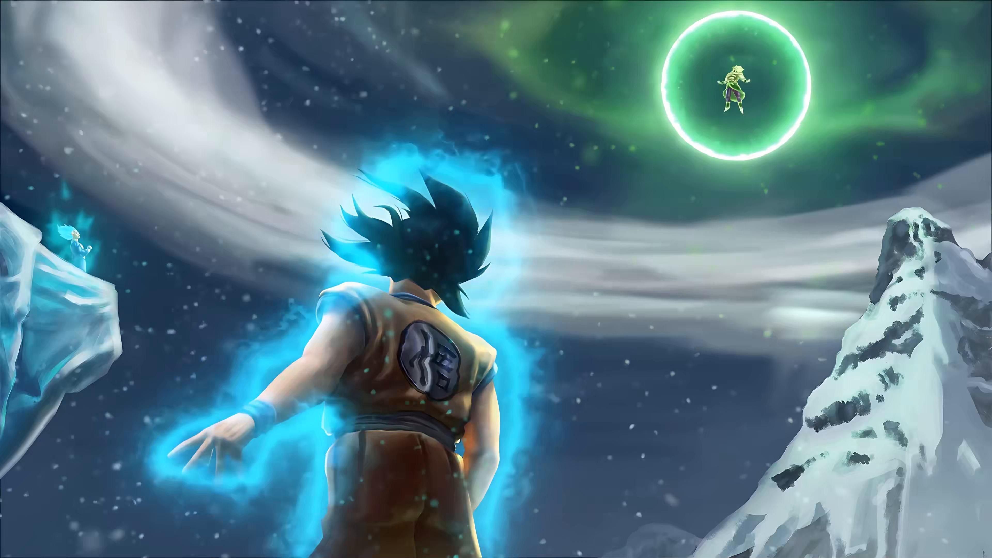 3840x2160 Goku and Vegeta Battle (Dragon Ball) Live Wallpaper