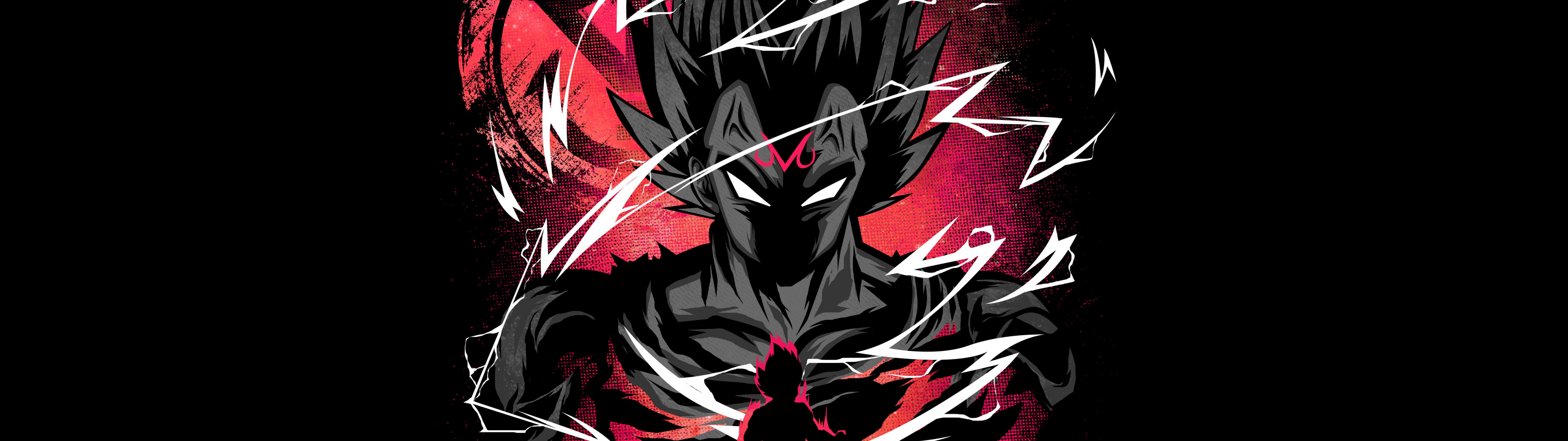3840x1080 Vegeta Wallpaper 4K, AMOLED, Dragon Ball Super