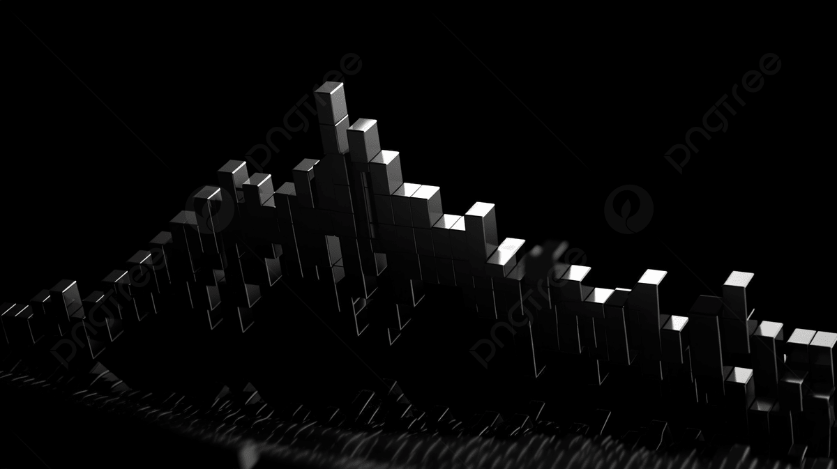 1200x673 Decline In Market Trends 3D Render On A Black Background Photo And Picture For Free Download