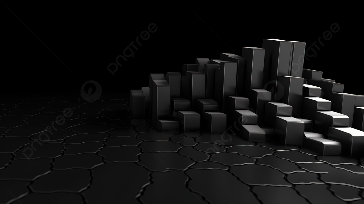 1200x673 3D Render Of Market Downtrend On A Black Background Photo And Picture For Free Download