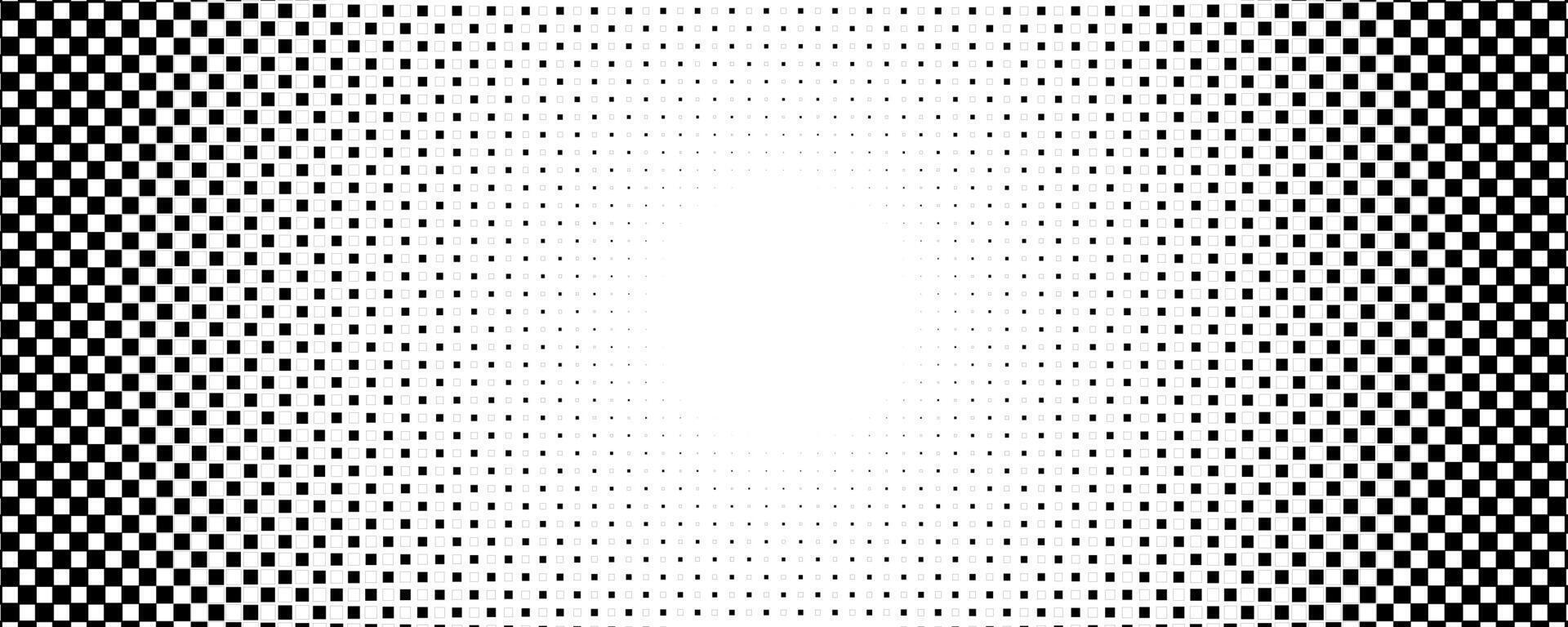 1920x768 Fintech Trading Background Pattern Texture, Pixel Square Checker Halftone With Central Copy Space, Modern Data BG Backdrop Wallpaper For Charts, Dashboards And Reports. Illustration