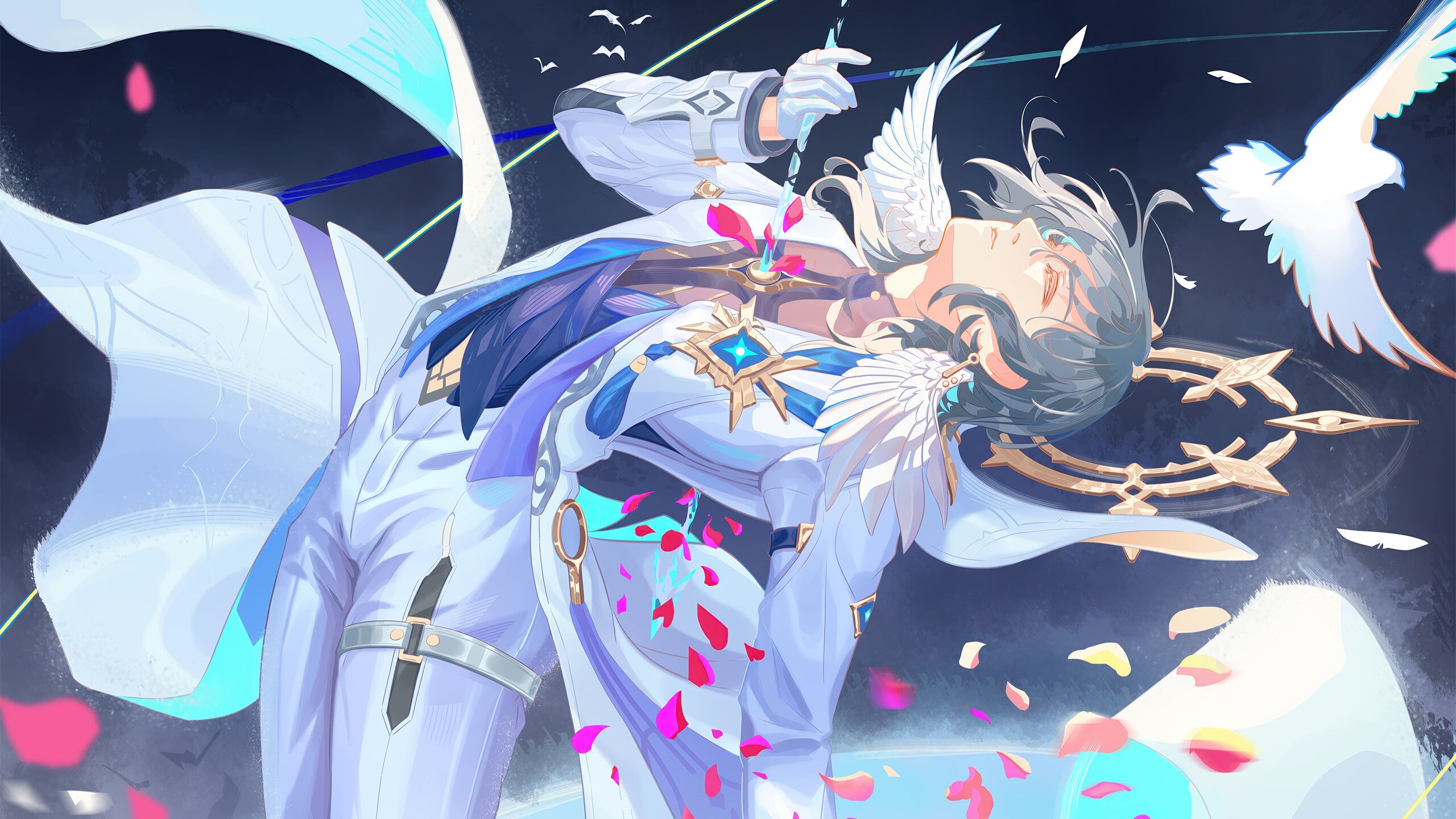 2560x1440 Sunday Honkai Star Rail Game Art 4K Wallpaper iPhone HD Phone b