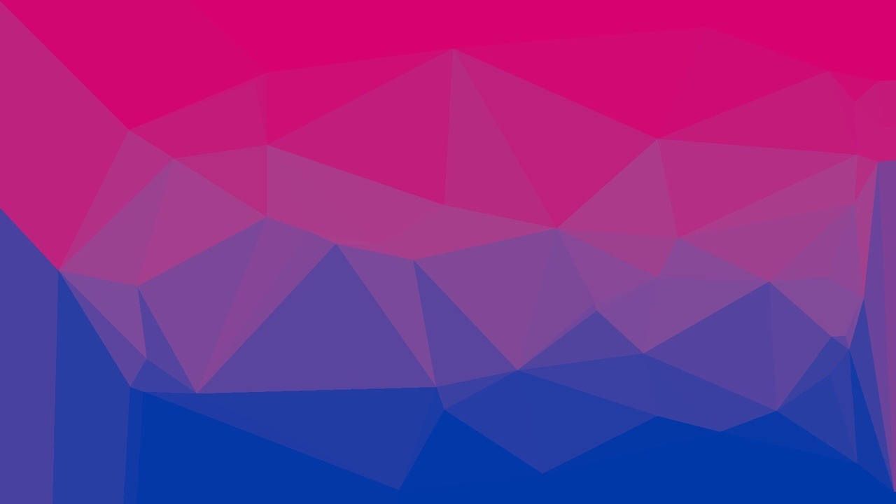 1280x720 Download Bisexual Flag Shapes Wallpaper
