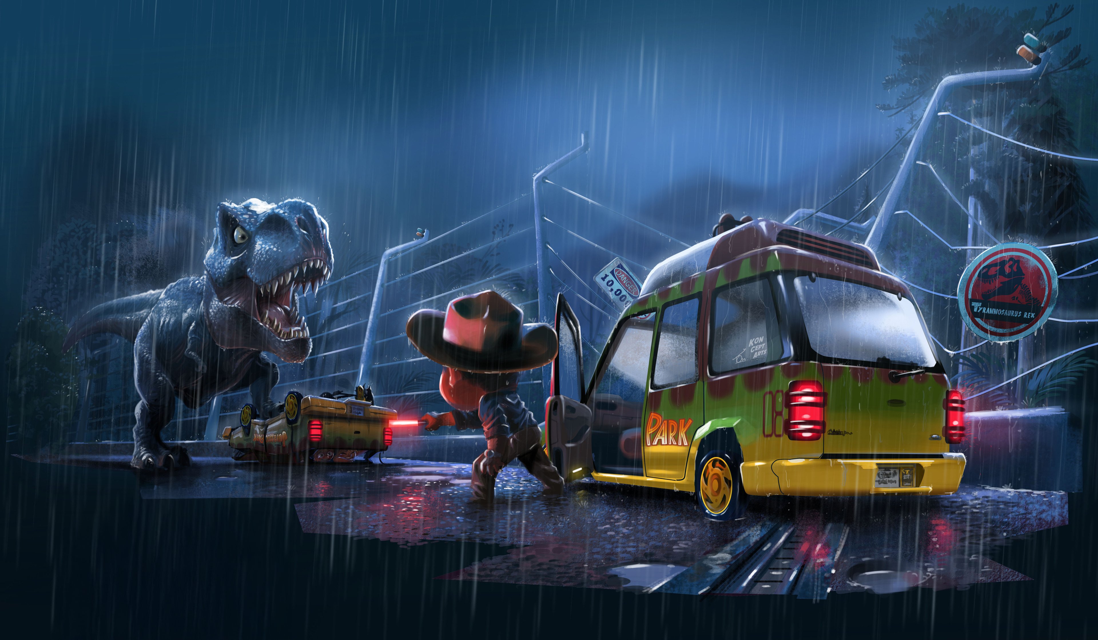 3840x2237 Jurassic Park Desktop Wallpaper