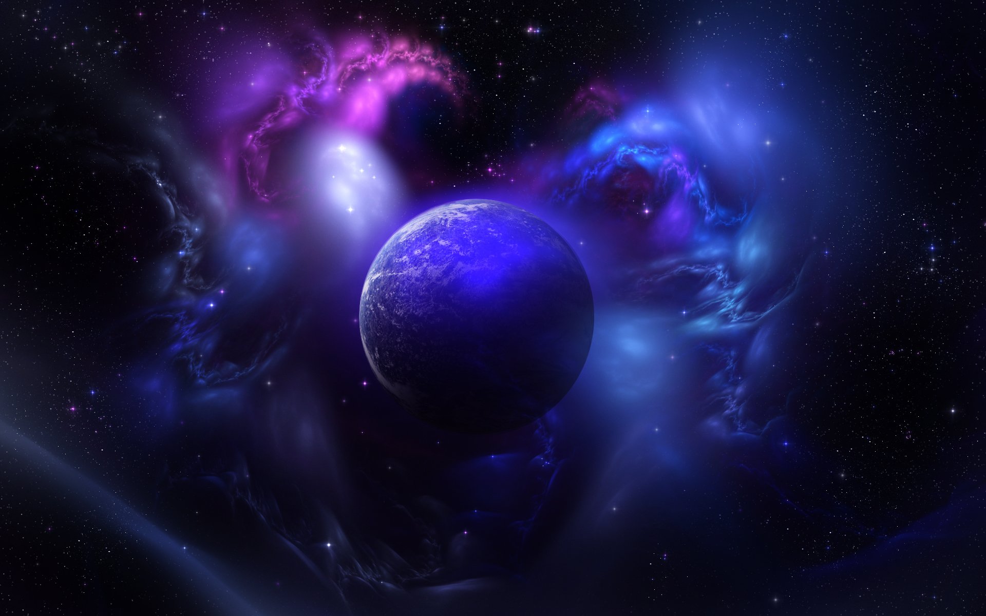 1920x1200 Ringed Sci‑Fi World