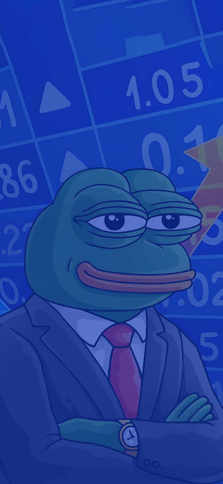 782x1692 Pepe the Frog Crypto Trader Stocks Wallpaper