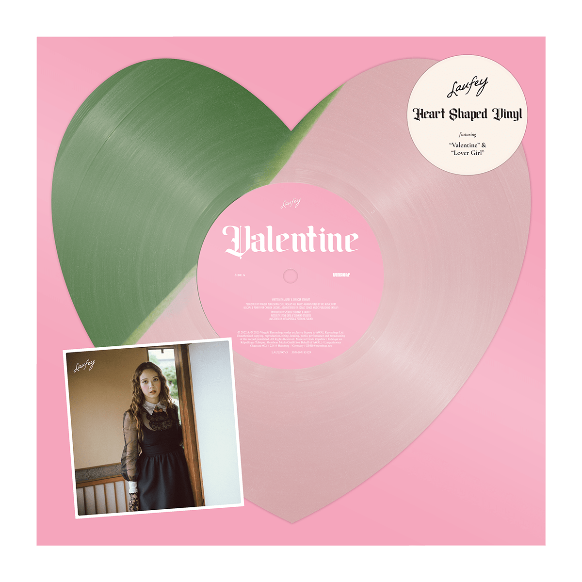 1200x1200 Valentine Matcha Heart Shaped Vinyl