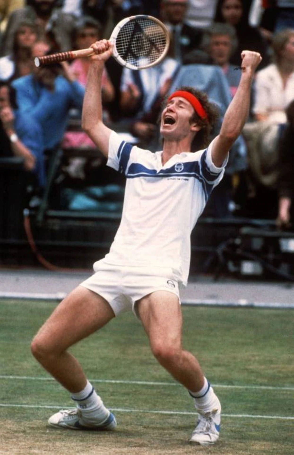 1244x1920 Download John McEnroe Rejoicing Wallpaper