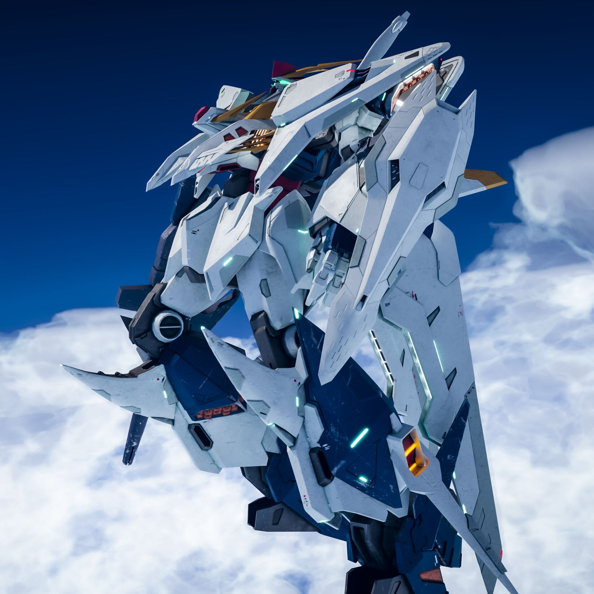 1920x1920 RX 105 Xi Gundam (Gundam Hathaway)