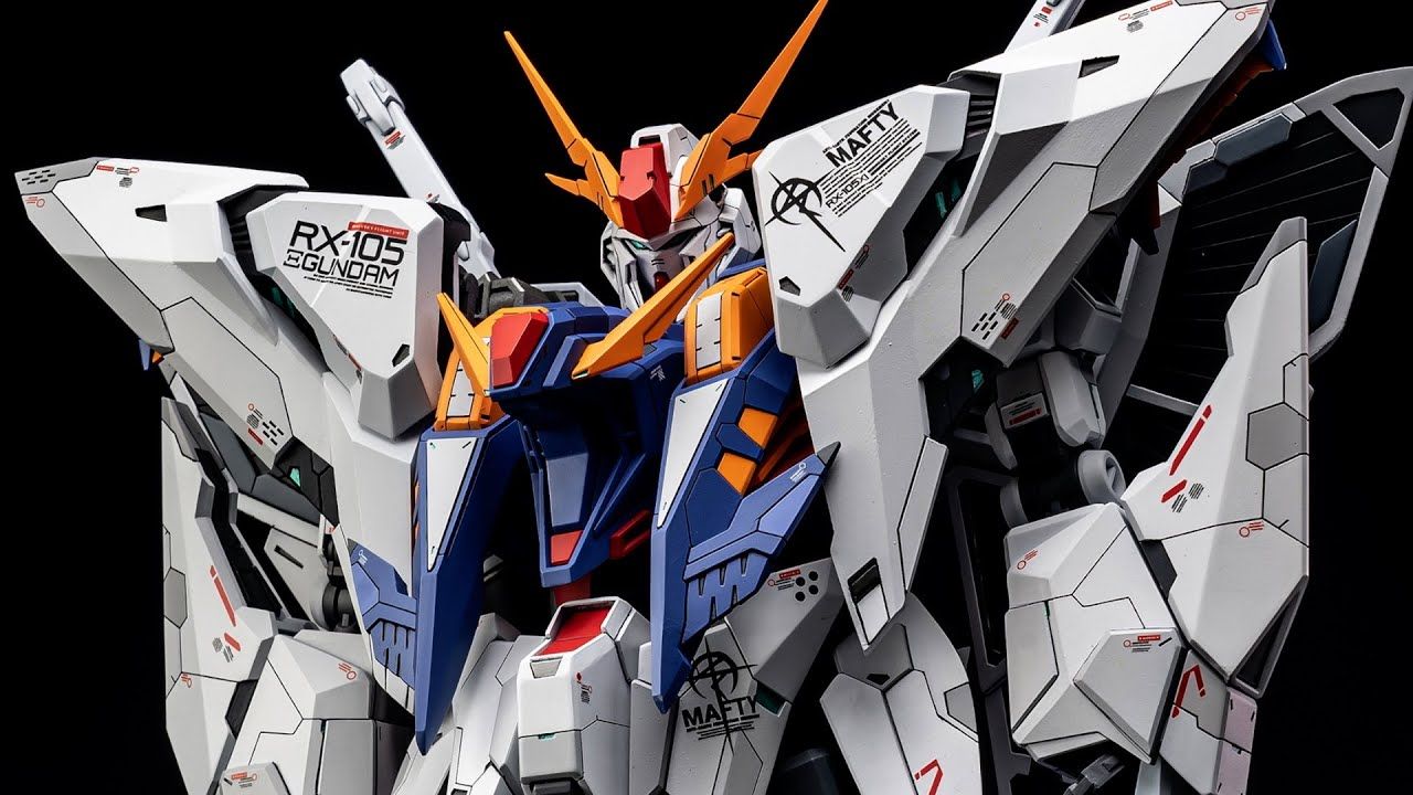 1280x720 HG 1 144 RX 105 Ξ Gundam Garage Kit Build( Ξ ガンダム)