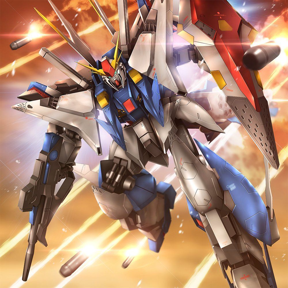 1000x1000 image tagged with Mobile Suit Gundam: Beltorchika's Children, Nightingale, Nu