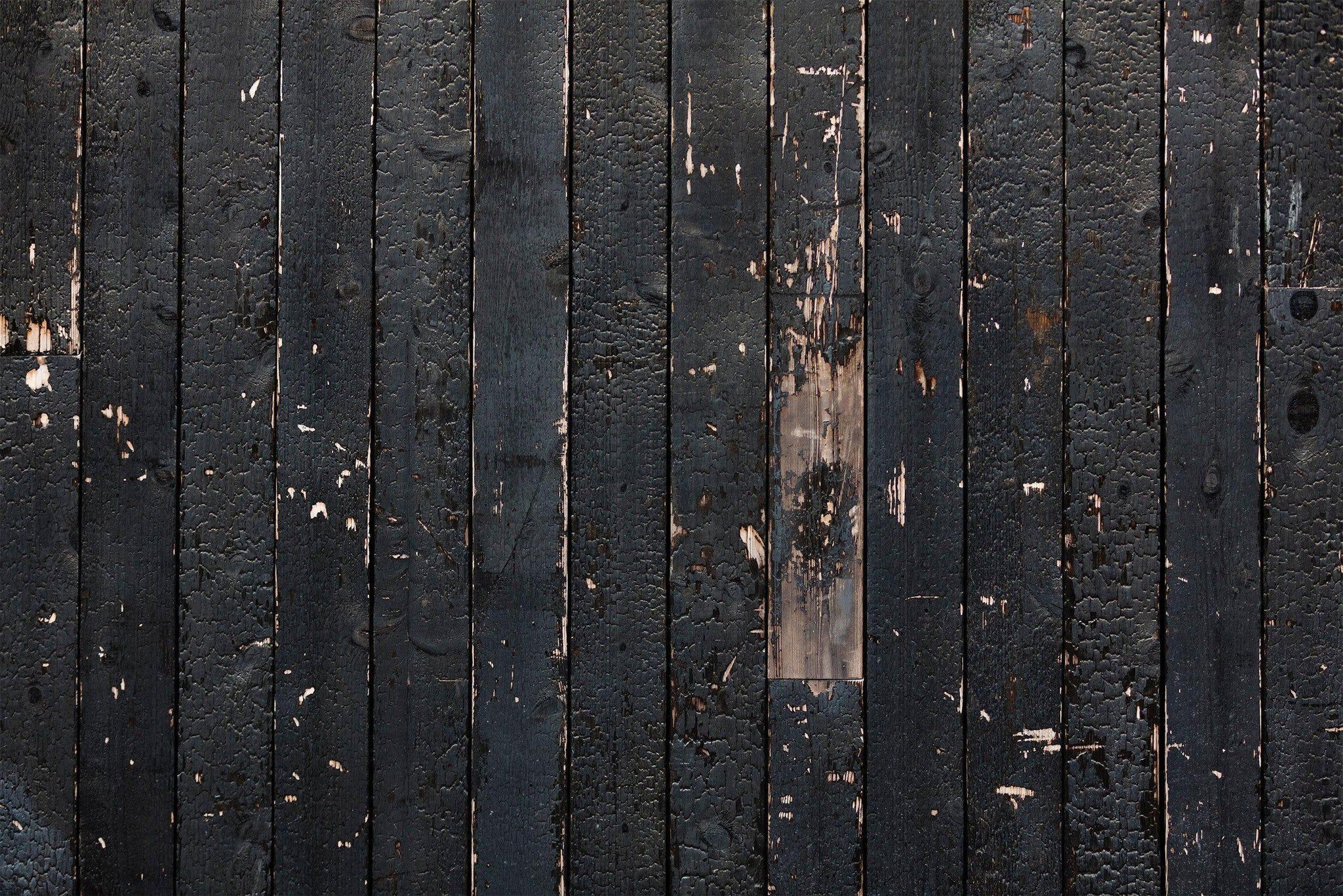 2048x1366 Black Wood Planks Wall Mural. Wood Texture Wallpaper
