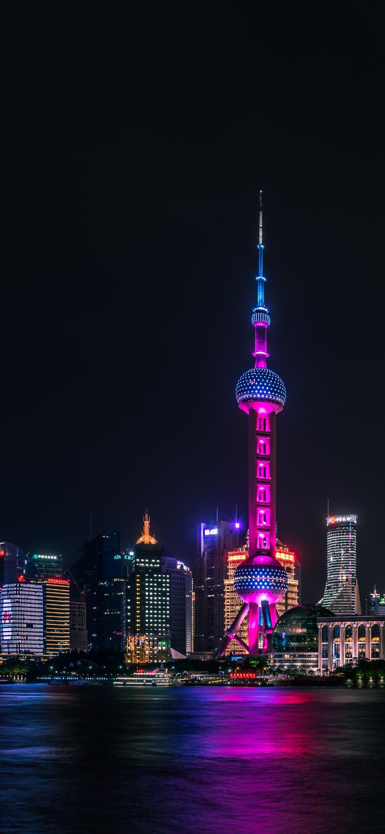 1284x2778 Free HD Shanghai City Wallpaper