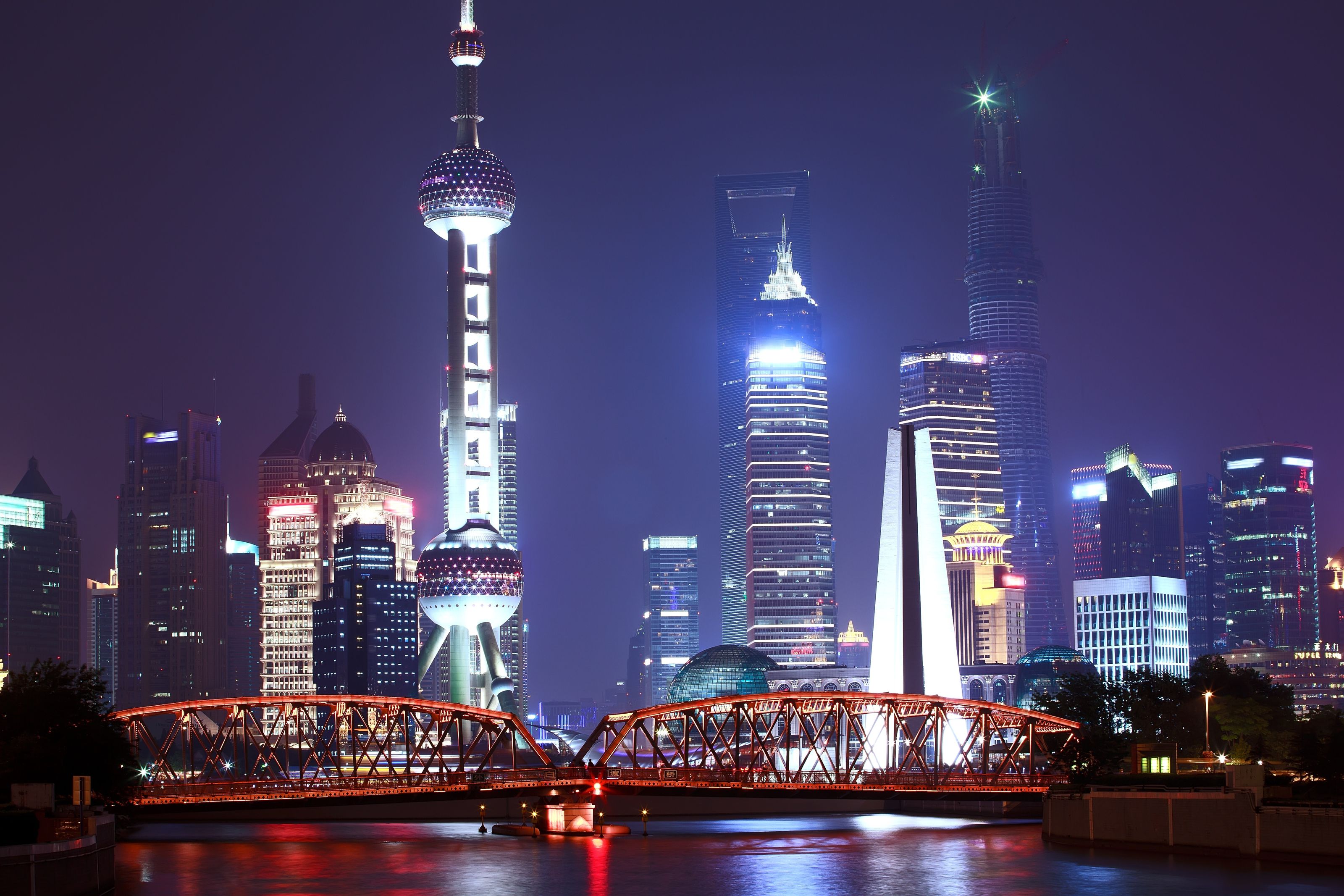 3200x2133 Shanghai City, Outside The White Bridge Mural Your Way