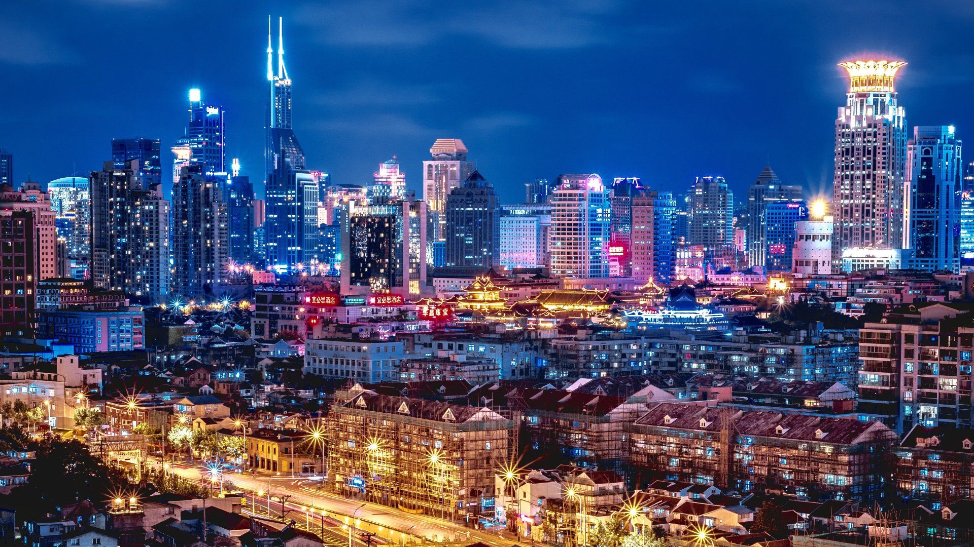 1920x1080 Shanghai Nightscape