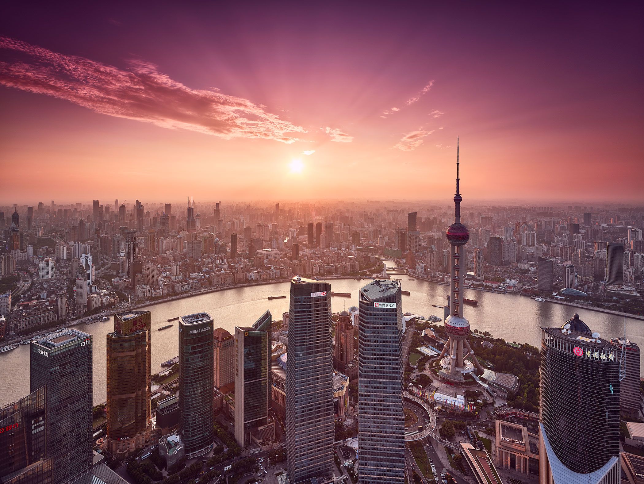 2100x1578 A Special Moment from the Grand Hyatt, on Shanghai's Jin Mao Tower