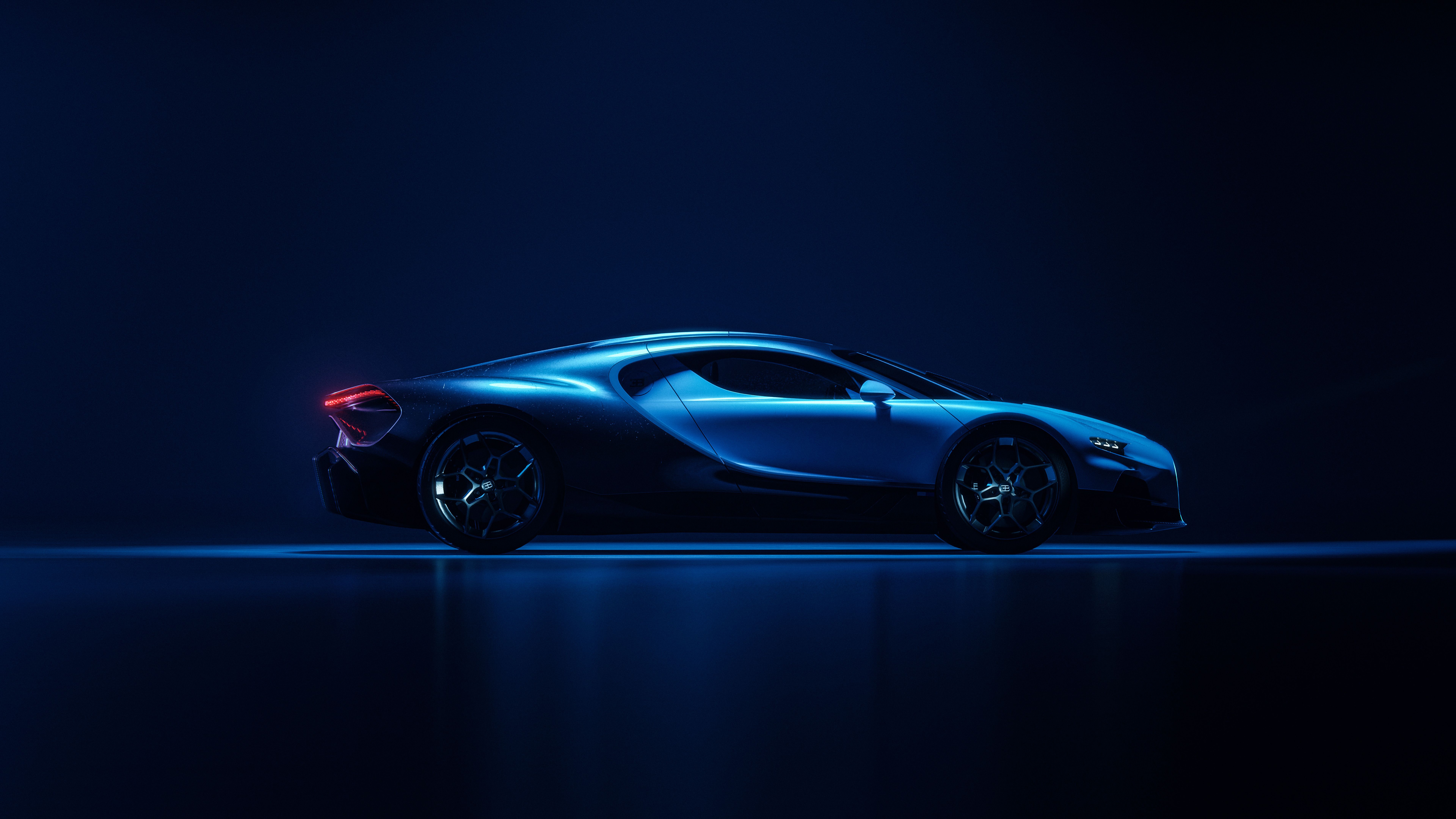 7680x4320 Bugatti Tourbillon Wallpaper 4K, Blue aesthetic, Futuristic