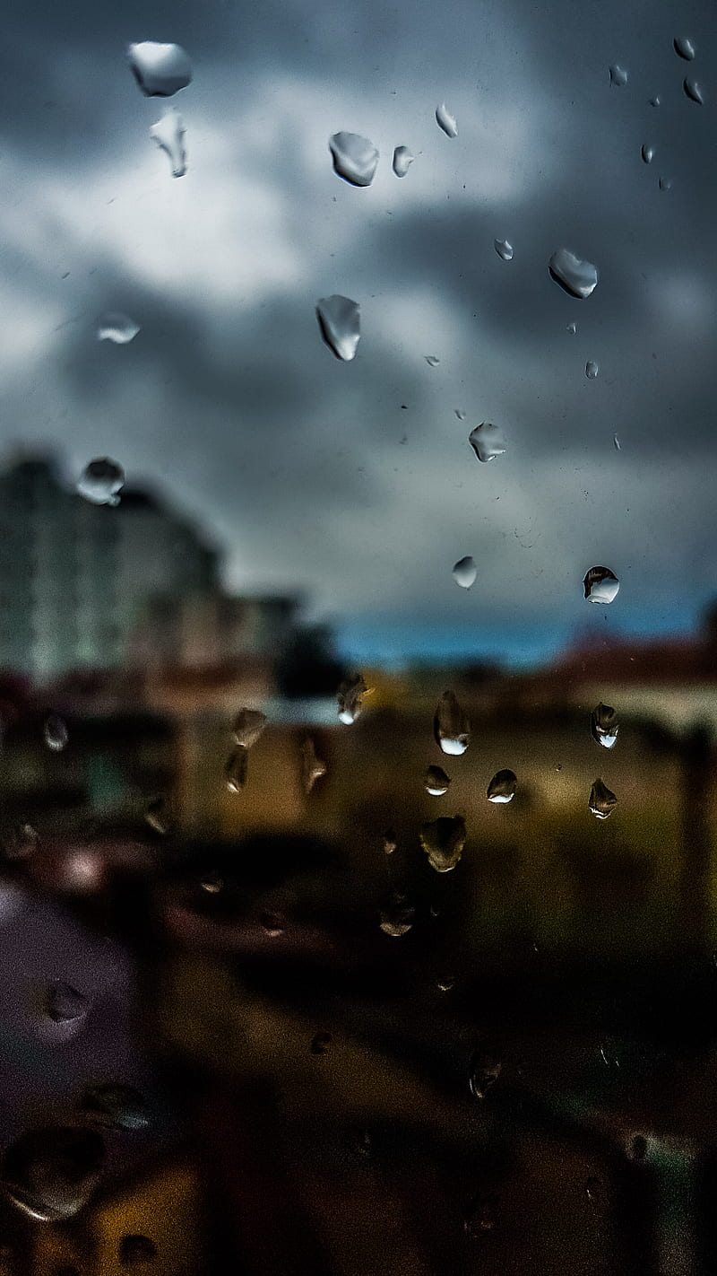 800x1422 Raindrops, rain, window, HD phone wallpaper