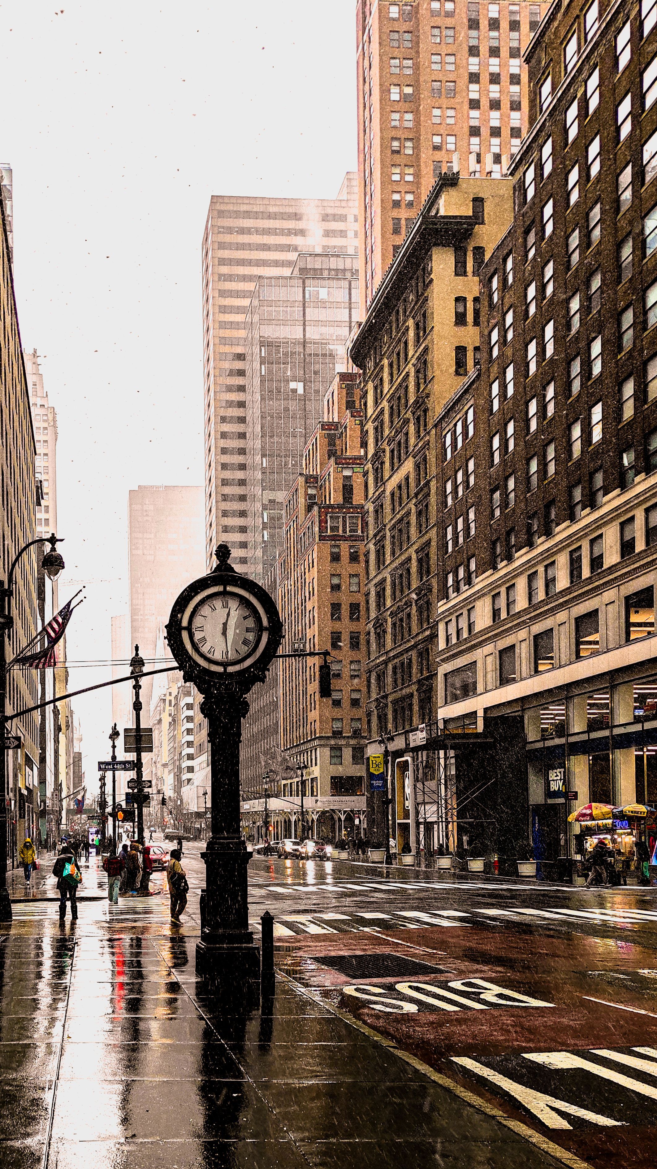 2123x3775 City Buildings During Rainy Day · Free