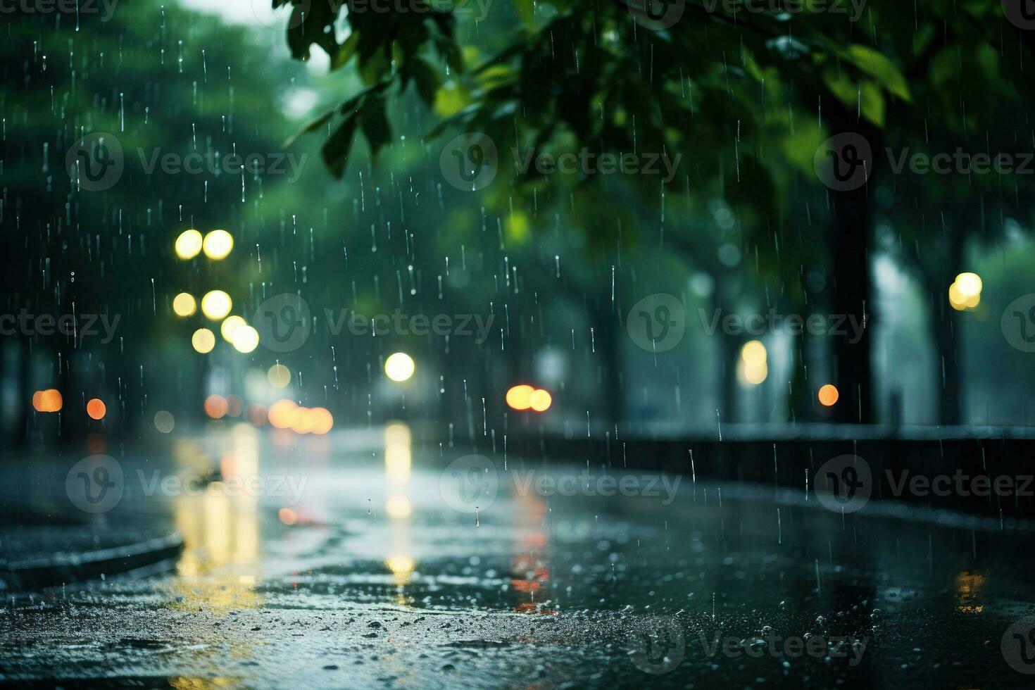 1470x980 Drizzle Rainy day in autumn background and wallpaper. Generative AI