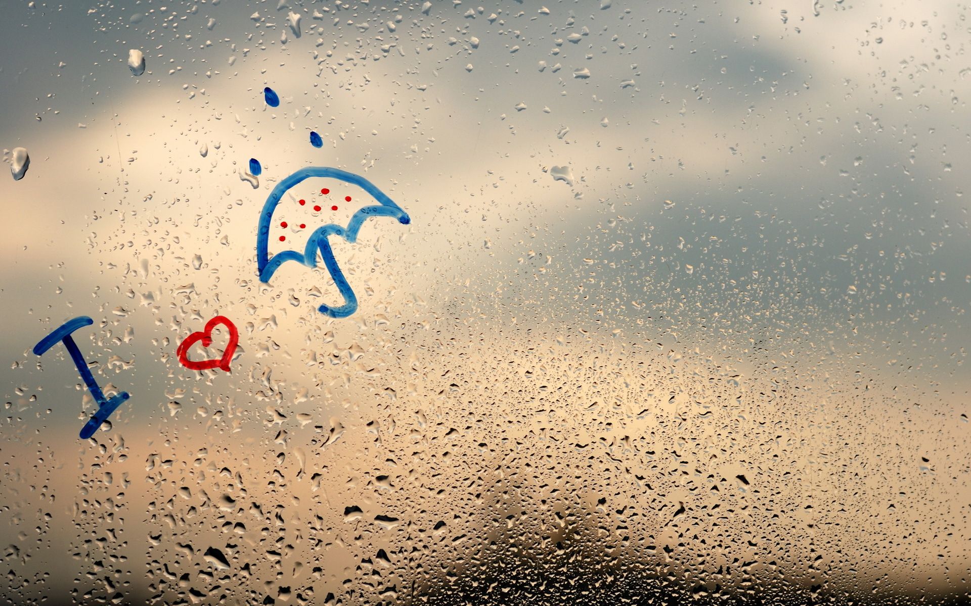 1920x1200 Wallpaper rain, window, Rainy day, raindrops for mobile and desktop, section разное, resolution 1920x1200