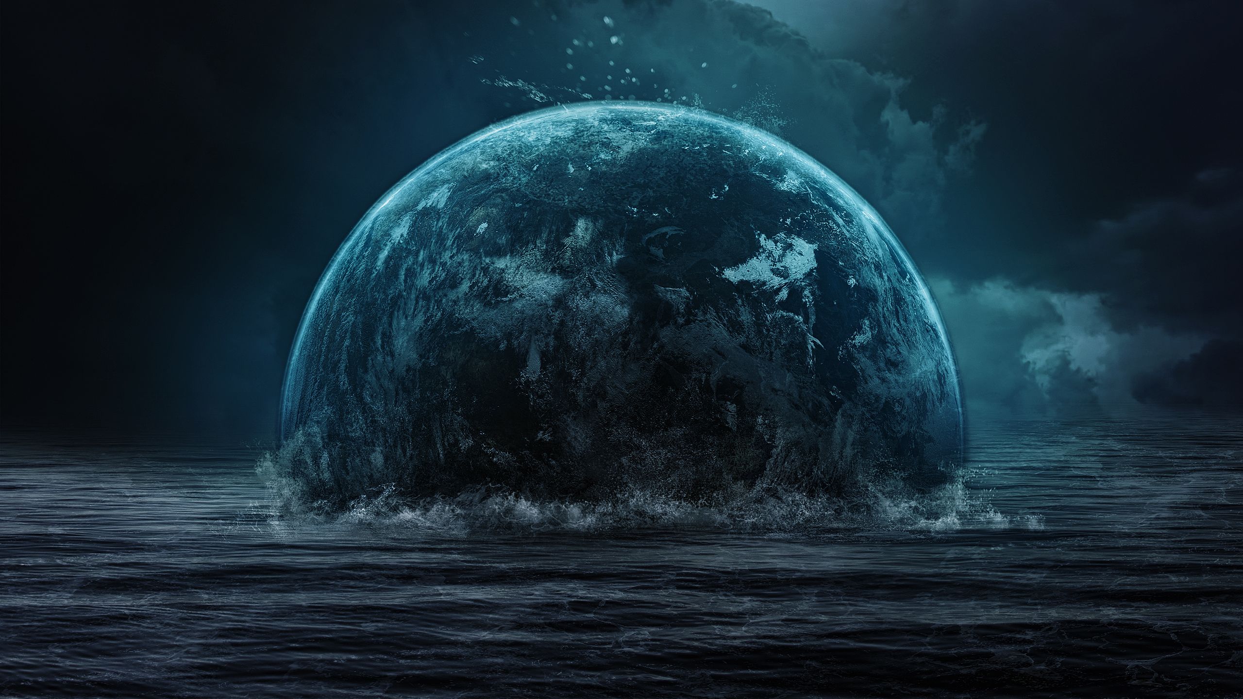 2560x1440 Aquatic Sci Fi Planet HD Wallpaper By Martz90x1440