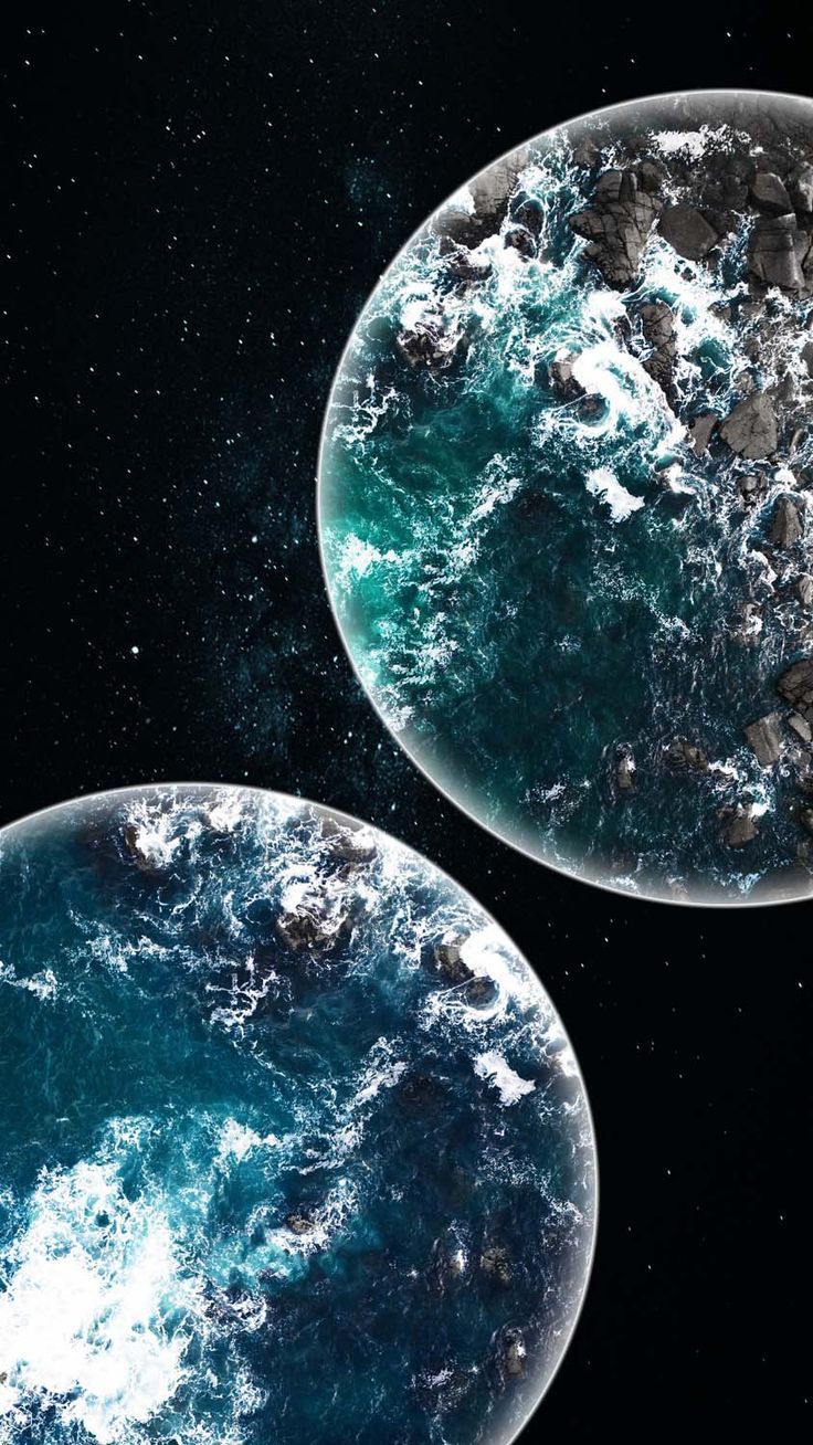 736x1308 Water Planets iPhone Wallpaper HD