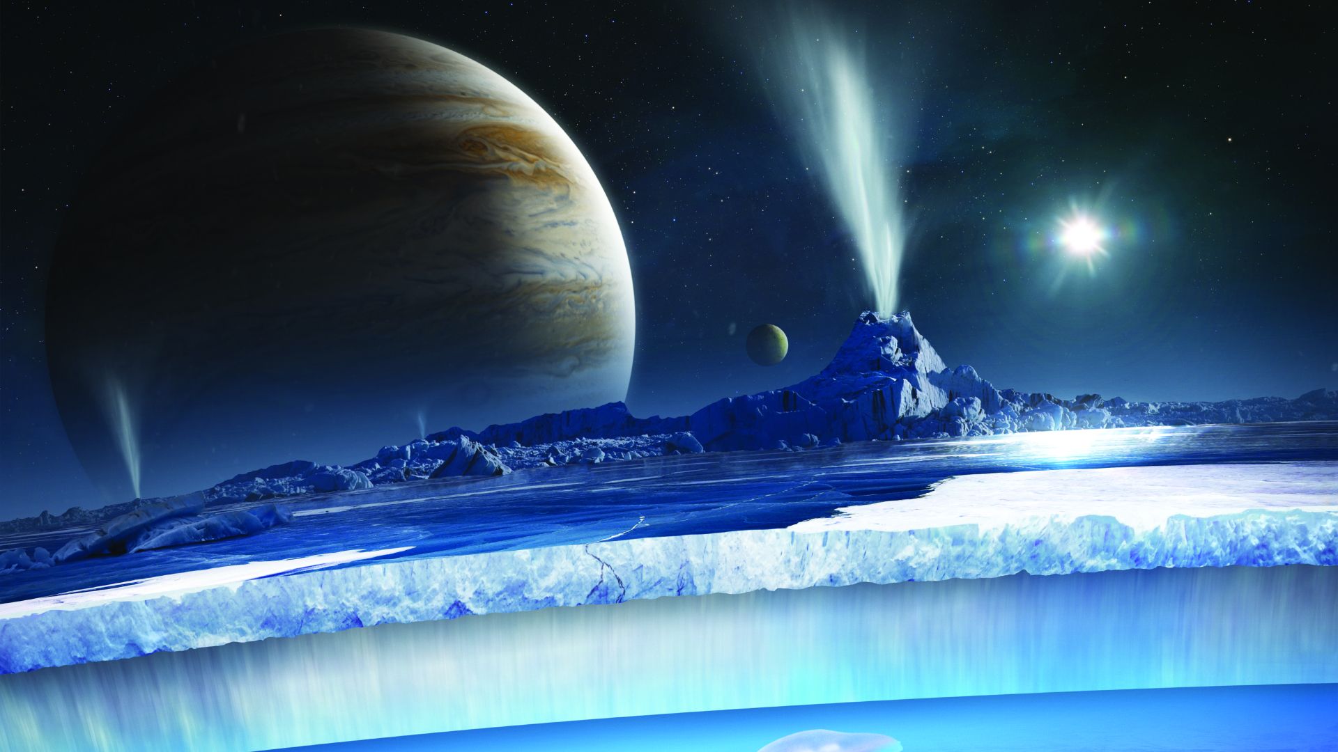 1920x1080 Space Water Wallpaper